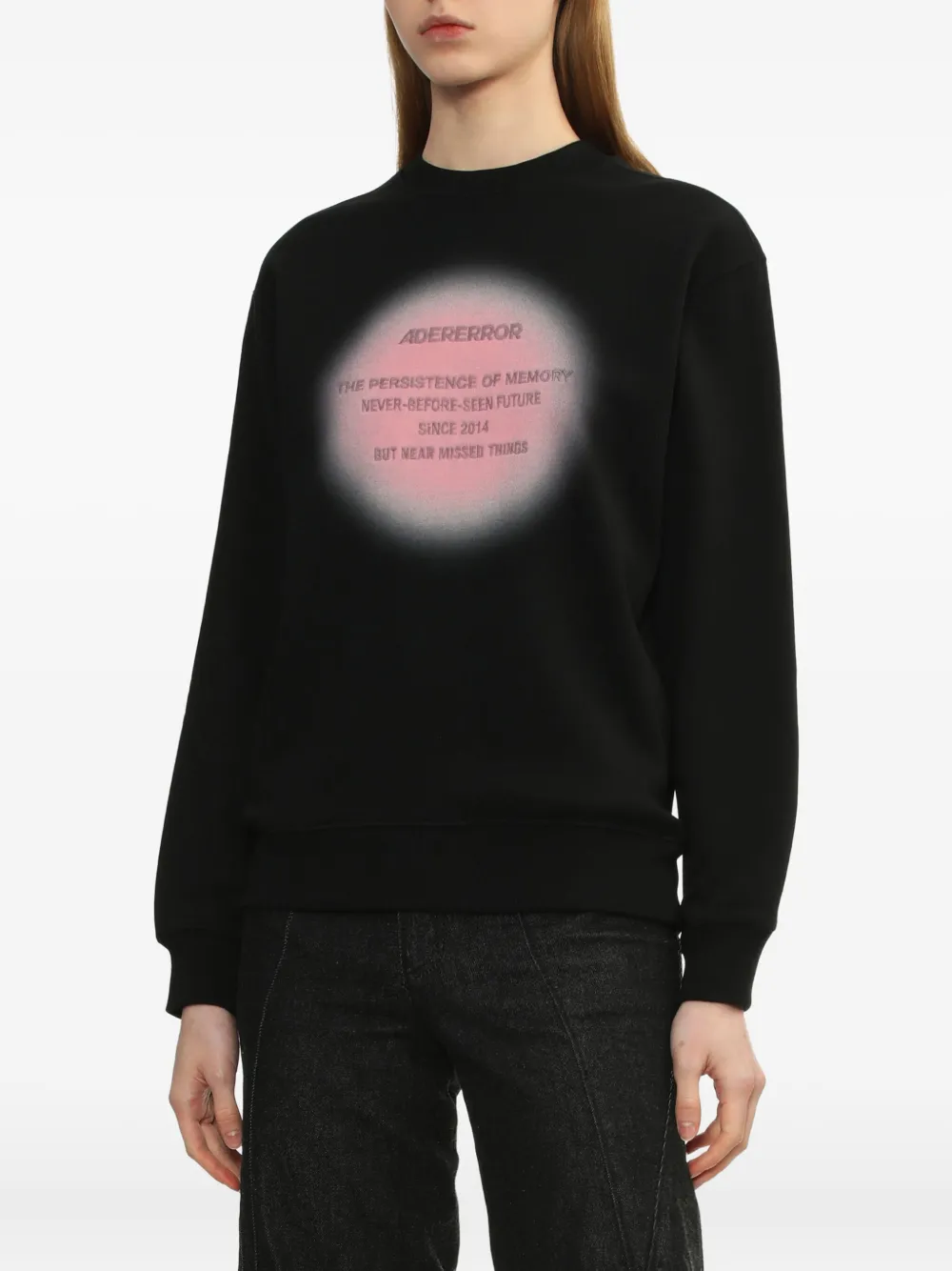 Ader Error Eternity Graphic-print Sweatshirt In Black