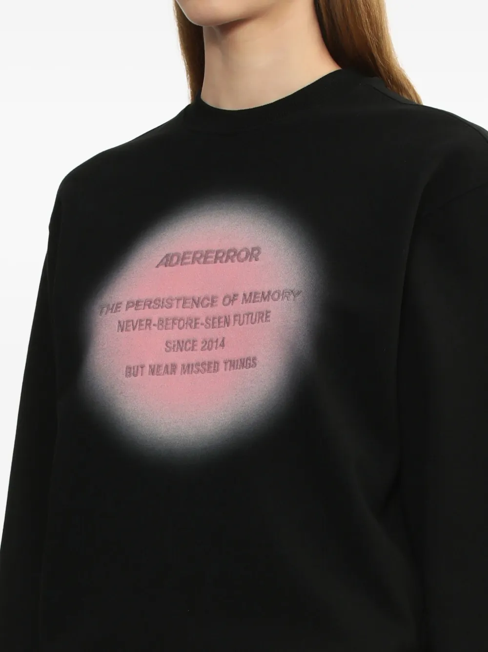 Ader Error Eternity Graphic-print Sweatshirt In Black