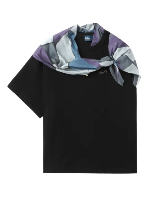 Kolor scarf-detail one-sleeve T-shirt