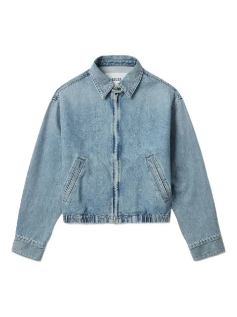 AGOLDE Nile zip-front elastic-waist denim jacket