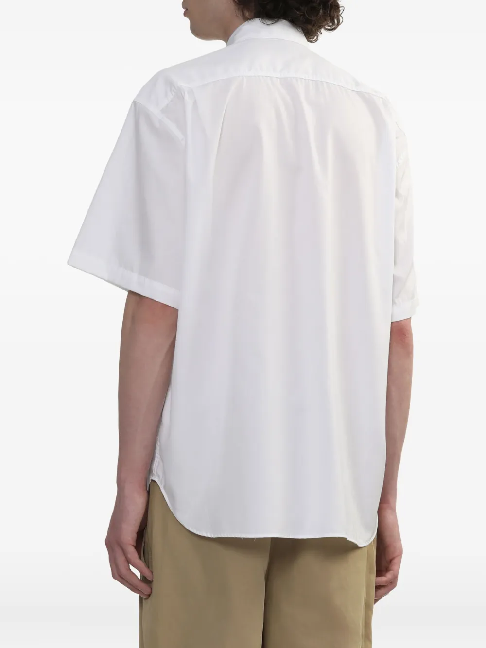 Comme des Garçons Homme paisley-patchwork shirt Wit
