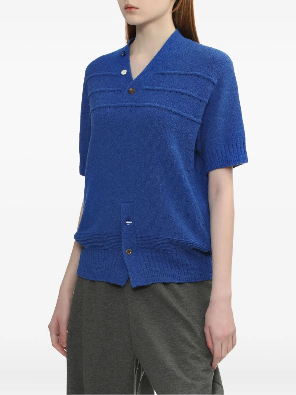 Ader Error Short-sleeve Button Top