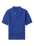 Ader Error short-sleeve button top - Blue