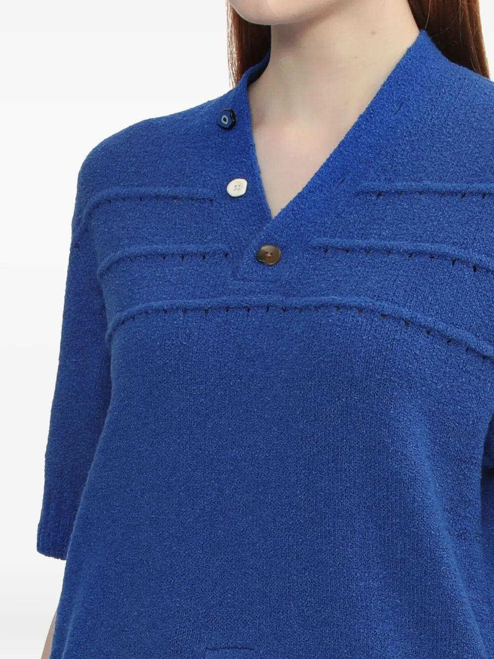Ader Error Short-sleeve Button Top