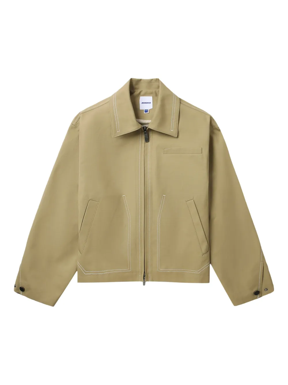 Ader Error contrast-stitch zip-up jacket | Neutrals | Image 1