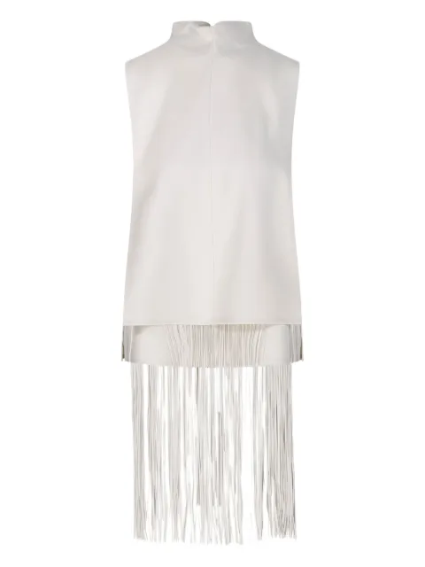 Sportmax fringe-hem sleeveless top