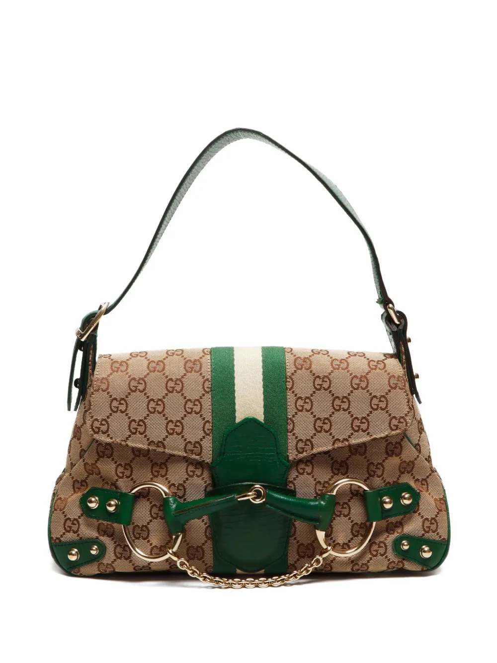 Gucci Pre-Owned 2000-2020s Horsebit shoulder bag | Neutrals | Image 1