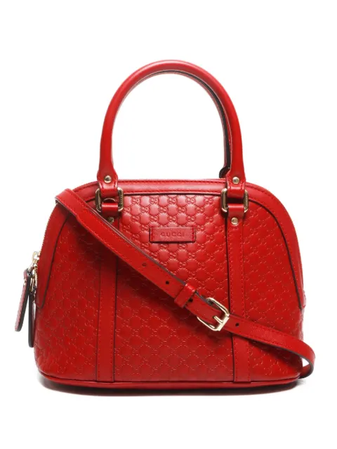 Gucci Pre-Owned 2015-2020's 마이크로 GG 시마 토트 백