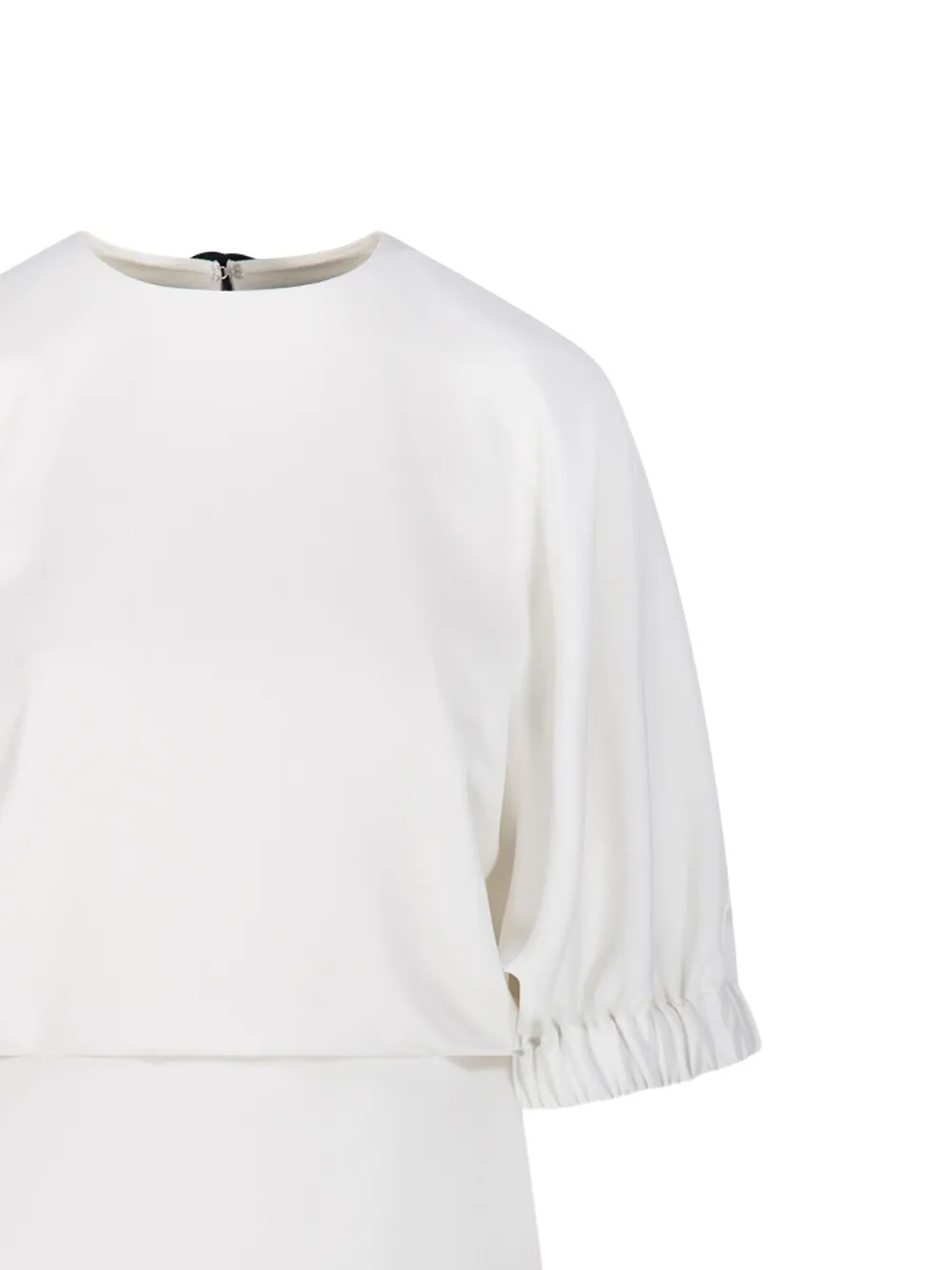 Max Mara Rum puffed-sleeve mini dress Wit