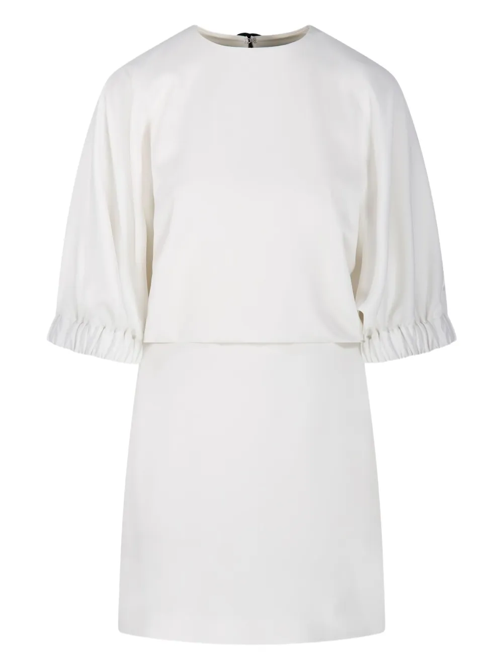 Max Mara Rum puffed-sleeve mini dress Wit