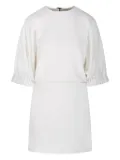 Max Mara Rum puffed-sleeve mini dress - White