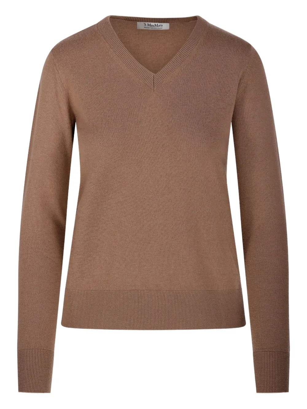 'S Max Mara v-neck knitted sweater | neutro | Image 1