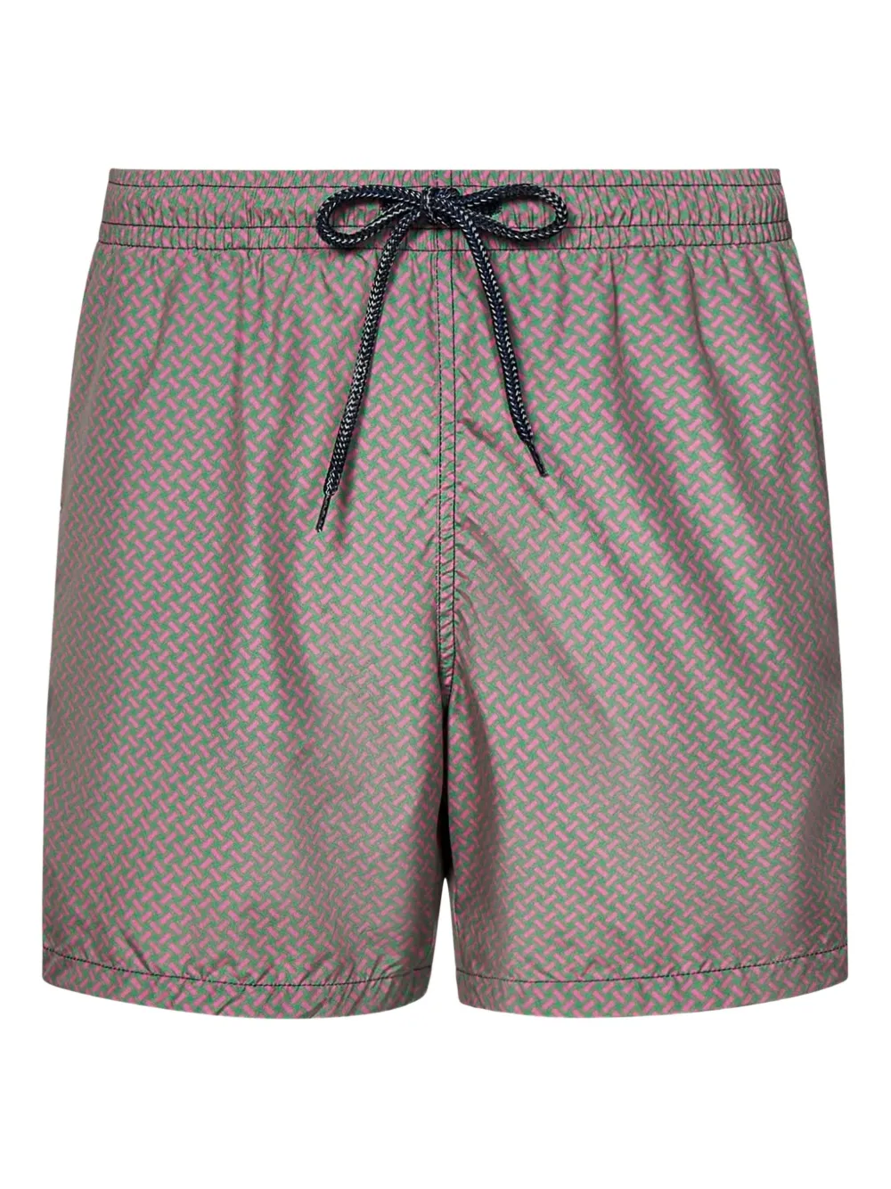 Drumohr geometric-pattern swim shorts Groen