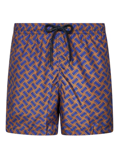 Drumohr geometric-pattern swim shorts