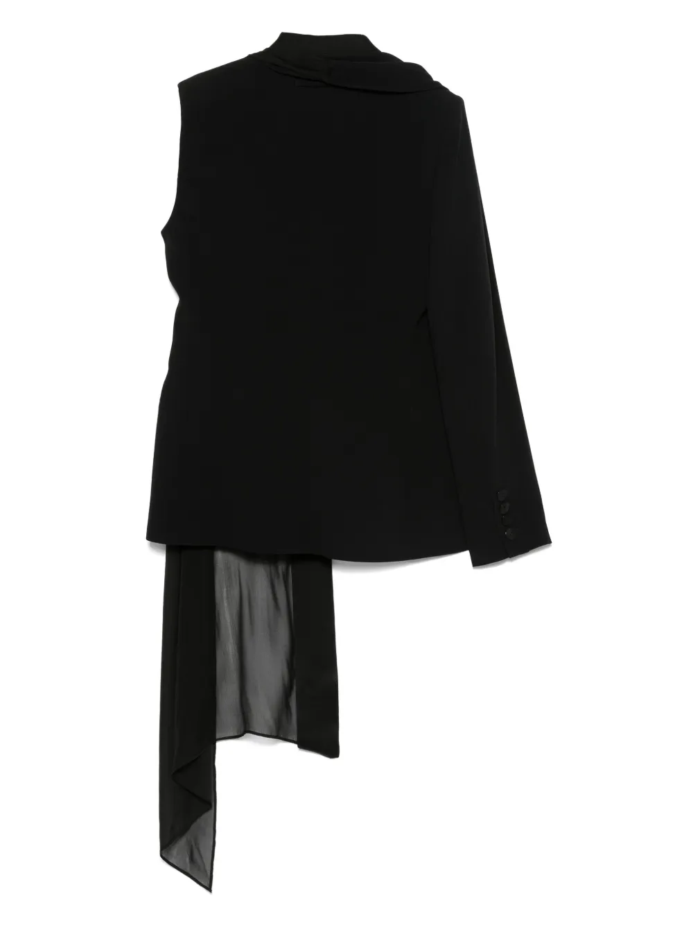 Jean Paul Gaultier Pre-Owned 2000s one-sleeve attached-scarf jacket | Blazers | Image 2