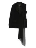 Jean Paul Gaultier Pre-Owned 2000s one-sleeve attached-scarf jacket - Black
