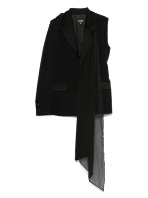 ジャンポールゴルチェCLASSIQUE キャップ付きロングマフラー　毛100% Jean Paul GAULTIER CLASSIQUE（ジャンポールゴルチエクラシック