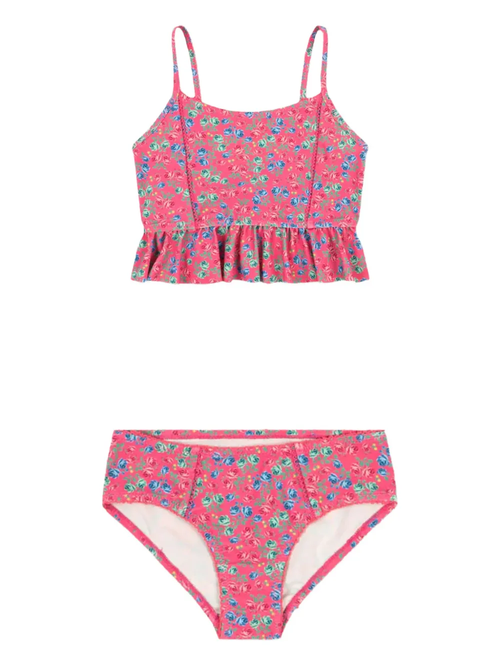 Konges Sløjd floral-print peplum bikini | Pink | Image 1
