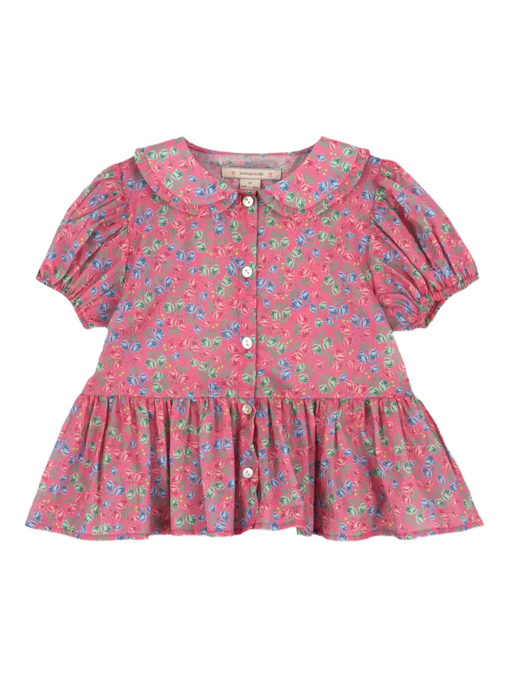 Konges Sløjd floral-print peter pan-collar blouse | Pink | Image 1