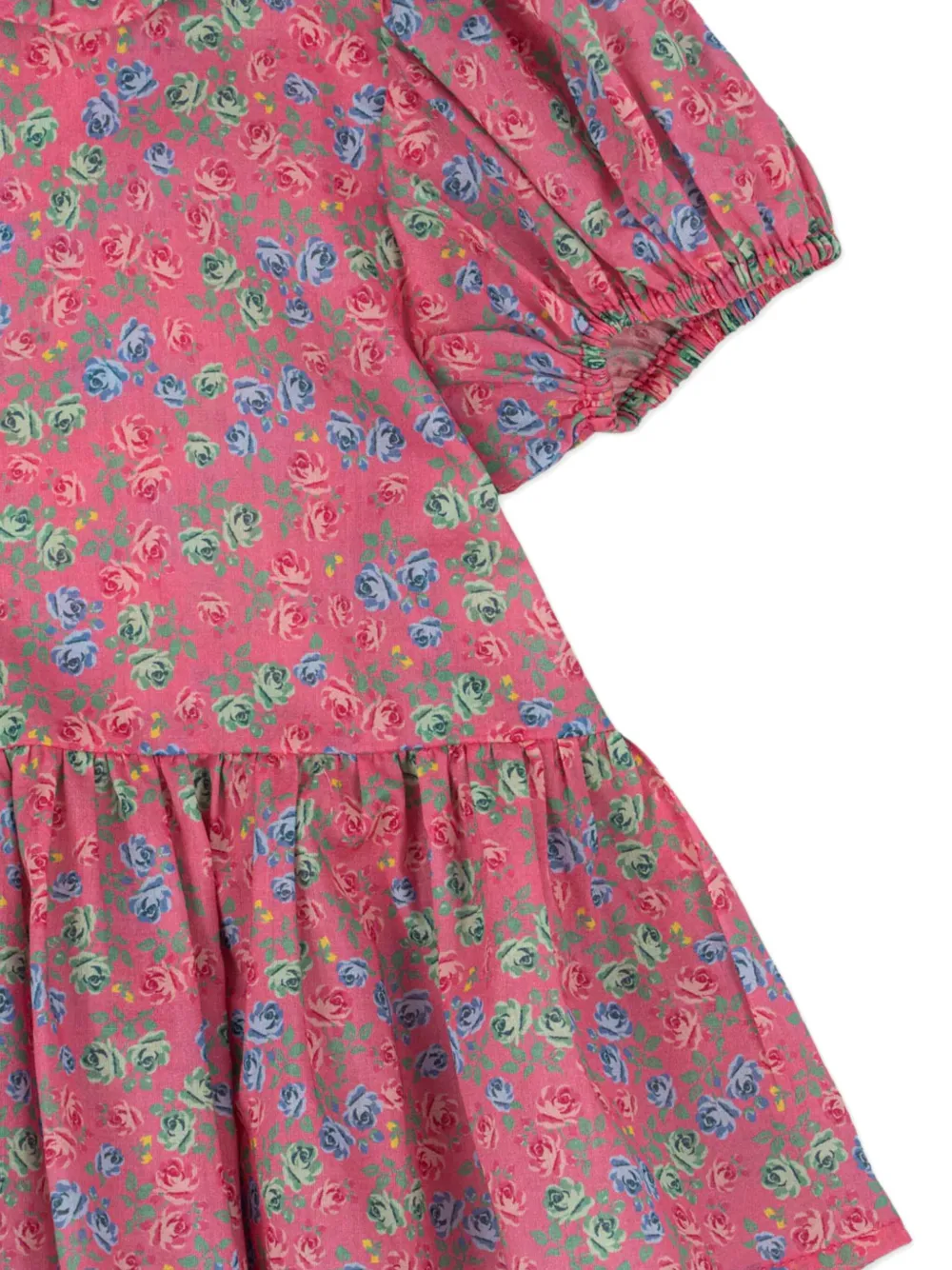 Konges Sløjd Shirt met Peter Pan-kraag en bloemenprint Roze