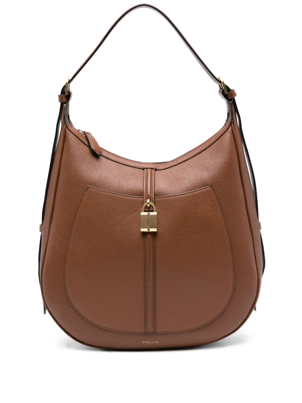 DeMellier small Siena padlock-detail shoulder bag | Brown | Image 1