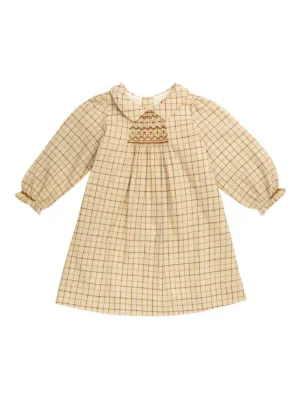 Bonpoint チェック ワンピース | レッド | FARFETCH JP