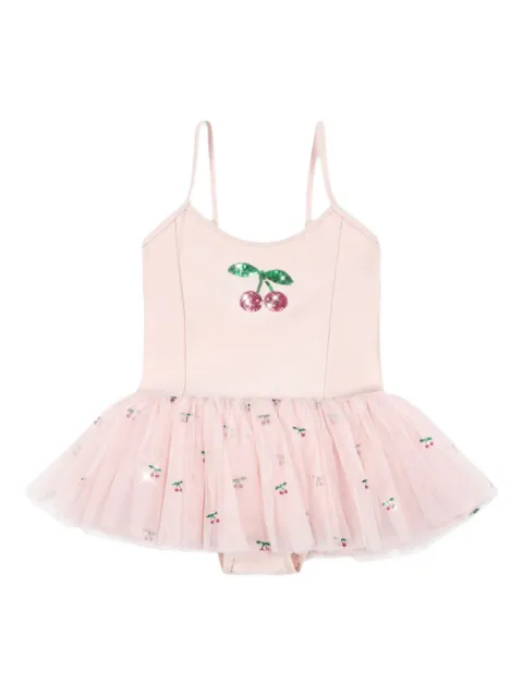 Konges Sløjd cherry-embroidered dress
