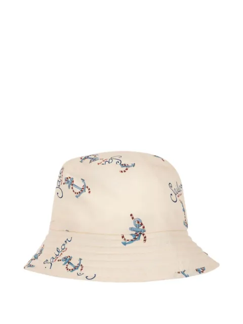 Konges Sløjd anchor-print bucket hat