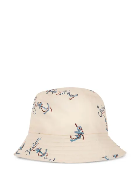 Konges Sløjd anchor-print bucket hat