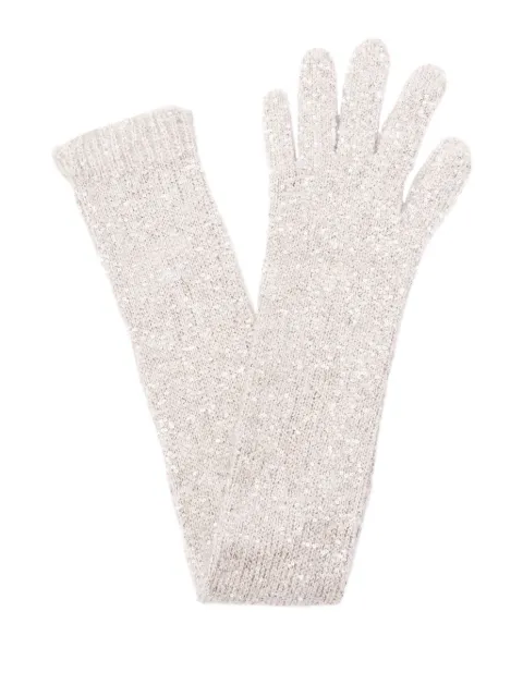 Brunello Cucinelli sequin-embellished gloves