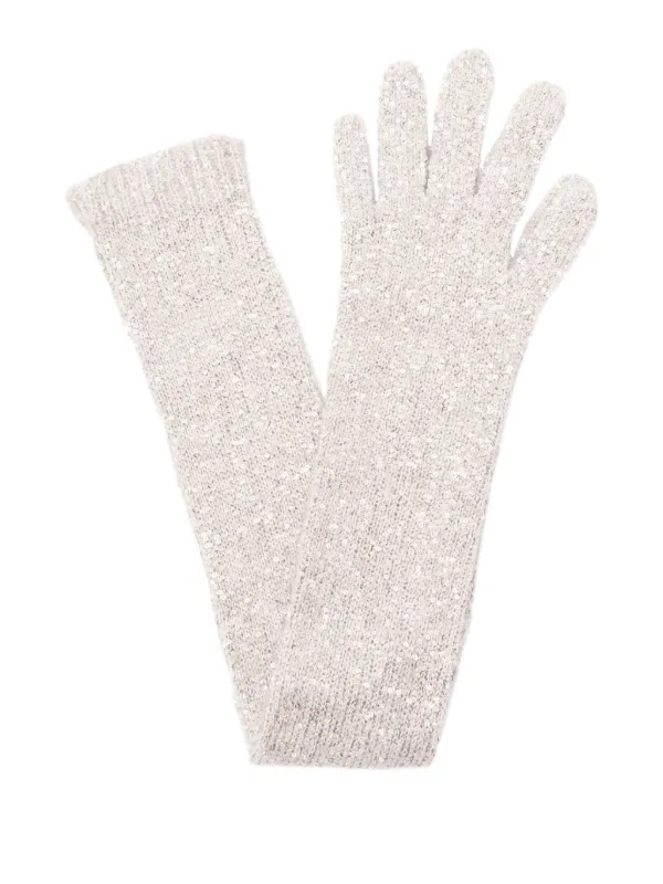 アクセサリーその他 BRUNELLO CUCINELLI SEQUINNED KNIT LONG GLOVES Brunello Cucinelli women's Long gloves - buy for 133050 KZT