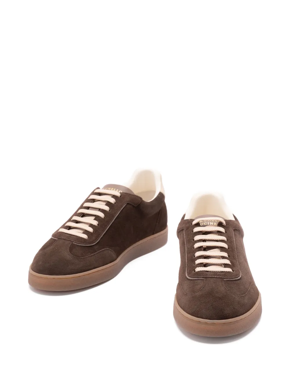 Brunello Cucinelli suede low-top sneakers Brown