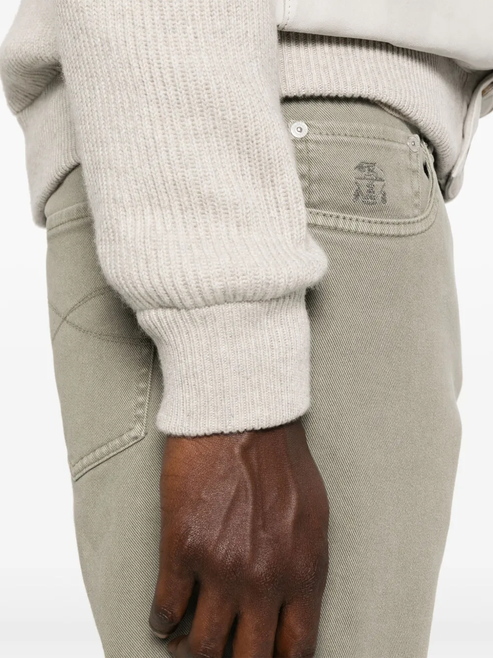 Brunello Cucinelli Straight broek Groen