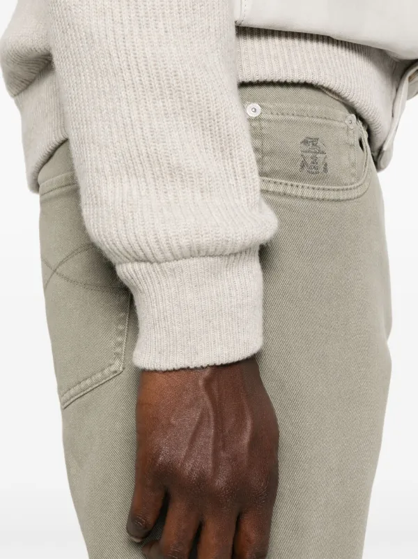 【Brunello Cucinelli】ストレートパンツ Brunello Cucinelli ストレートパンツ | ブラウン | FARFETCH JP
