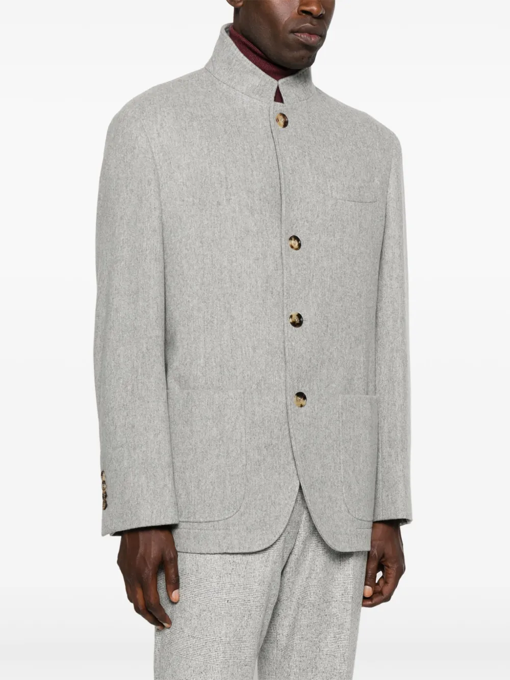 Brunello Cucinelli cashmere blazer Grijs