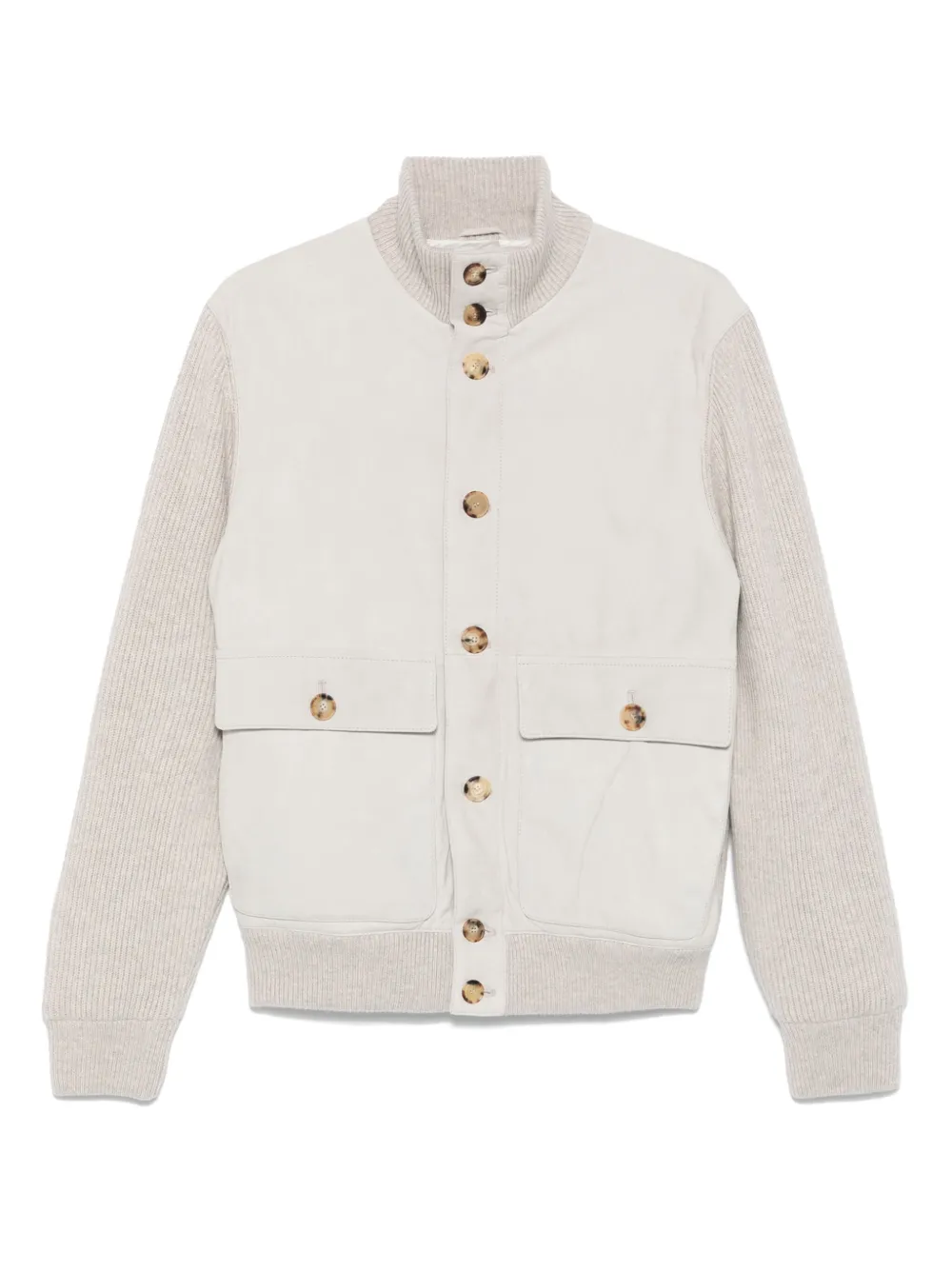 Brunello Cucinelli high-neck jacket | Grey | Image 1