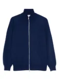 Brunello Cucinelli cashmere zip-up sweatshirt - Blue