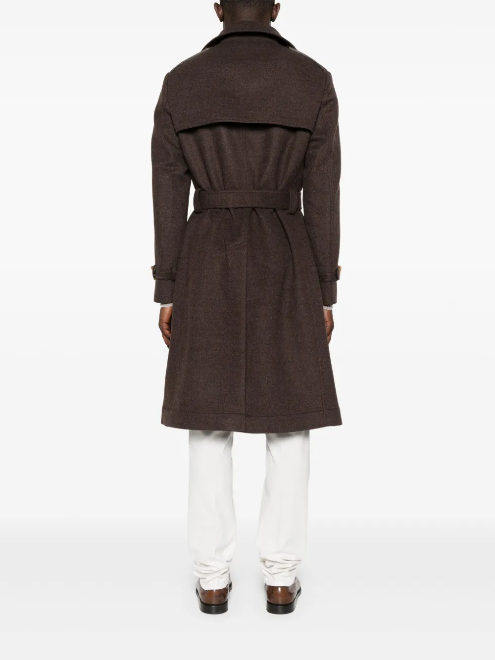 Brunello Cucinelli belted coat Bruin