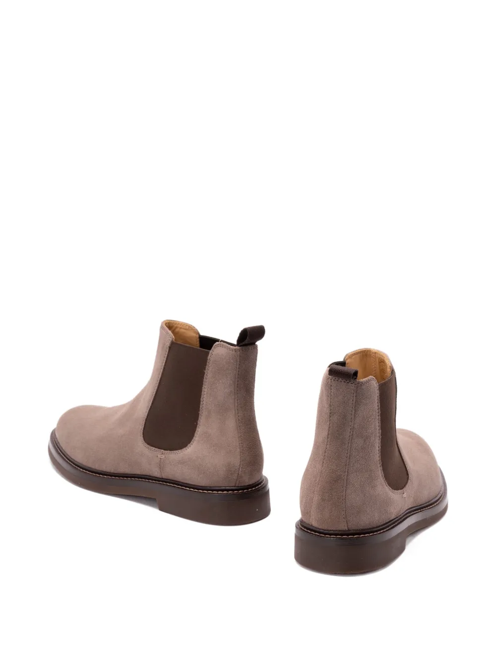 Brunello Cucinelli suede Chelsea boots Neutrals