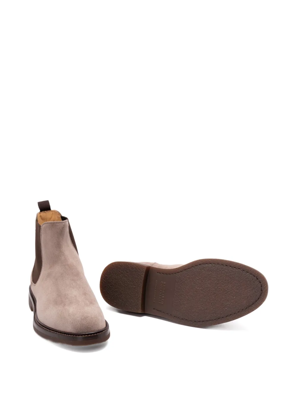 Brunello Cucinelli suede Chelsea boots Neutrals