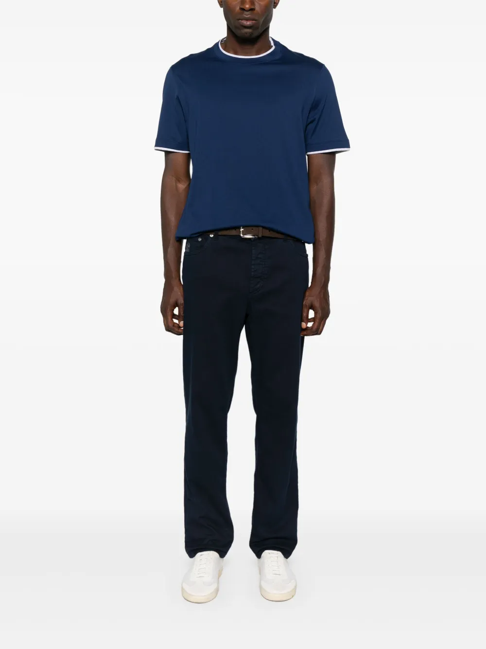 Brunello Cucinelli cotton T-shirt Blauw