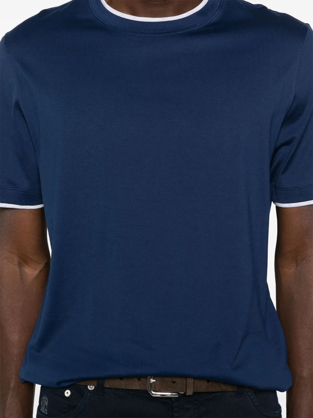 Brunello Cucinelli cotton T-shirt Blauw