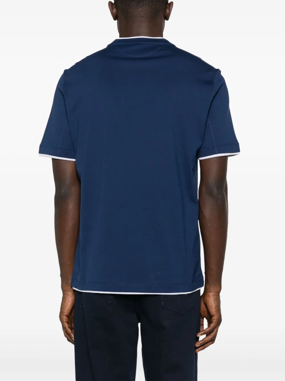 Brunello Cucinelli cotton T-shirt Blauw