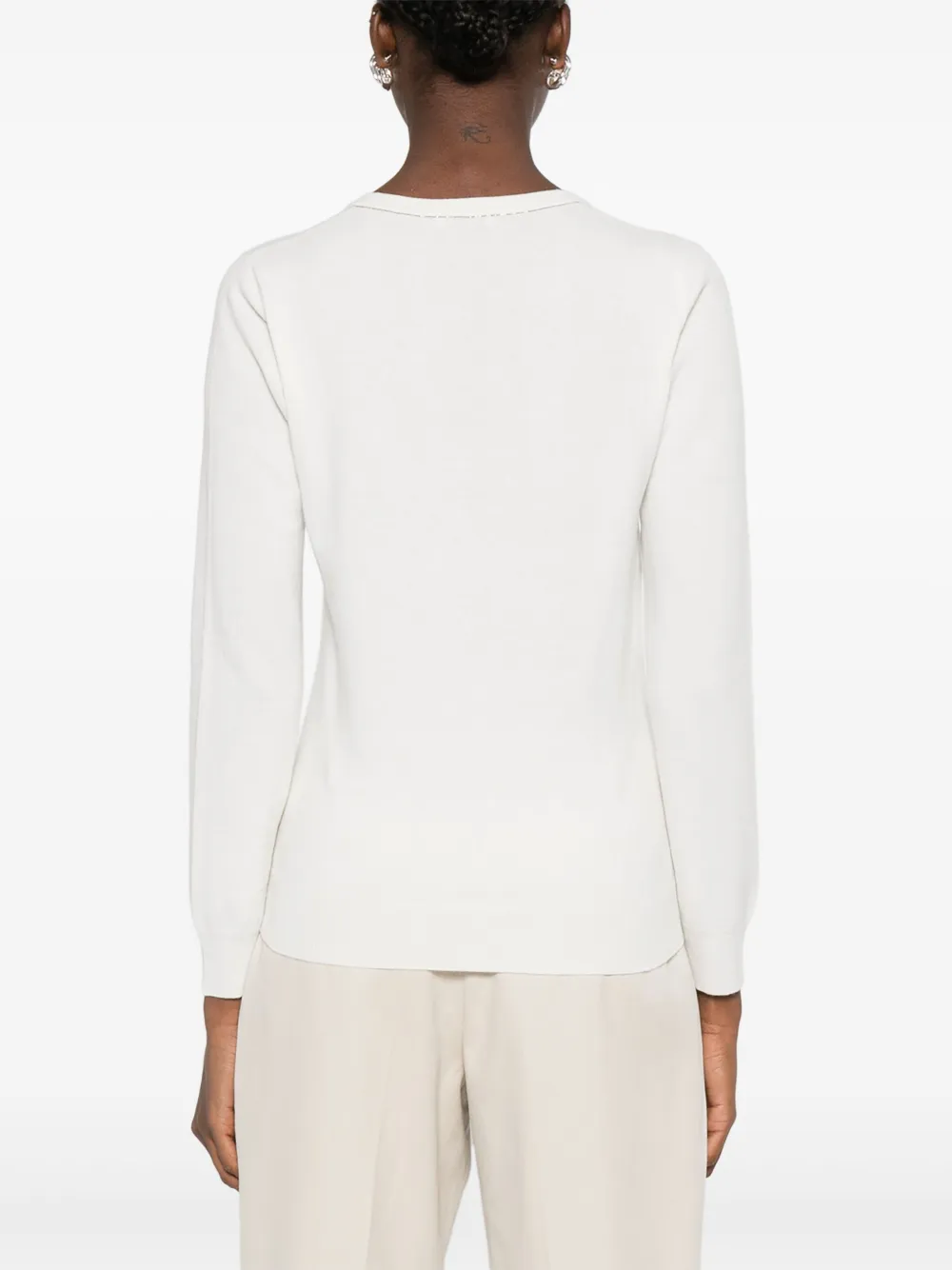Brunello Cucinelli v-neck sweater Beige