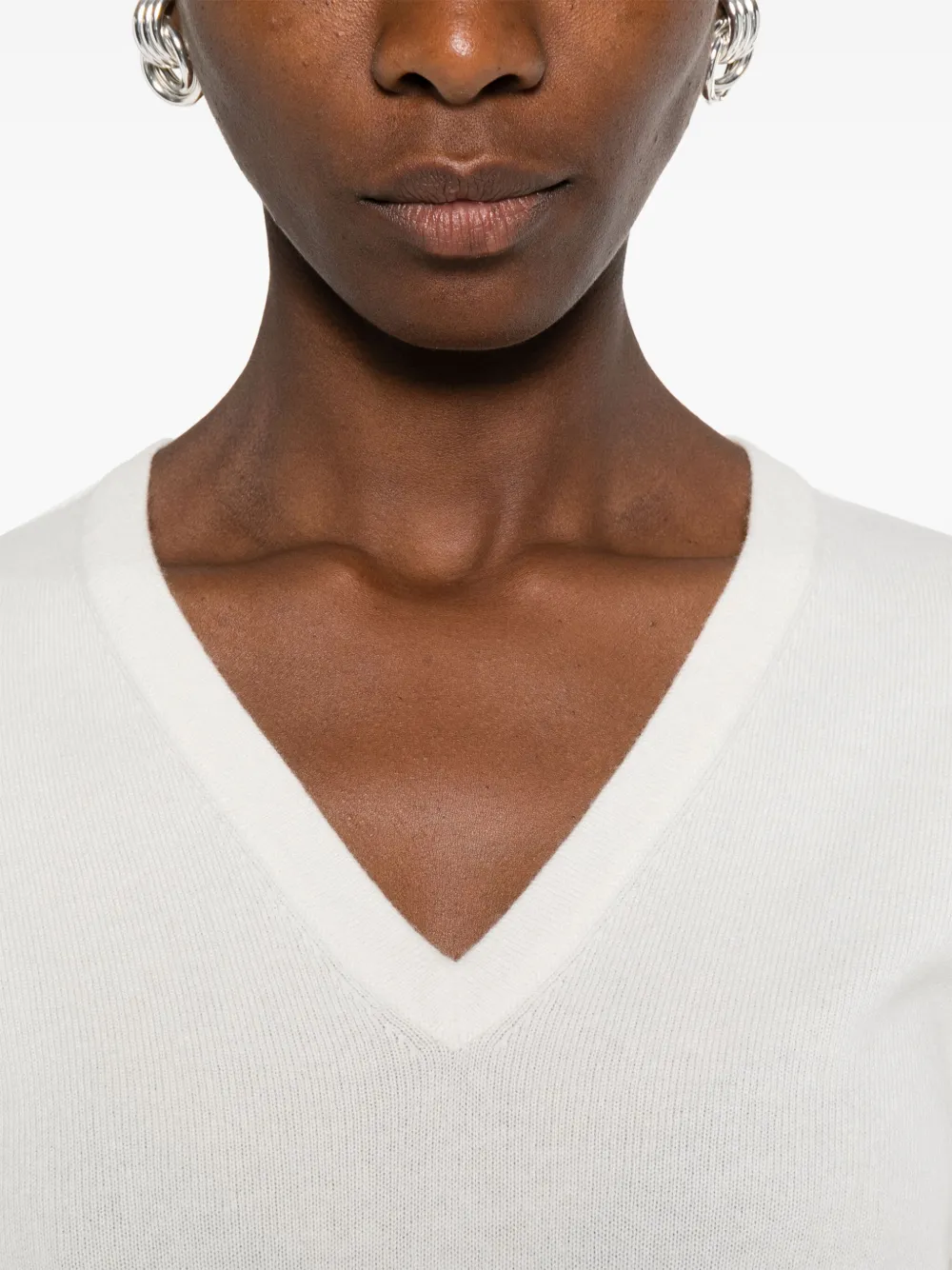 Brunello Cucinelli v-neck sweater Beige