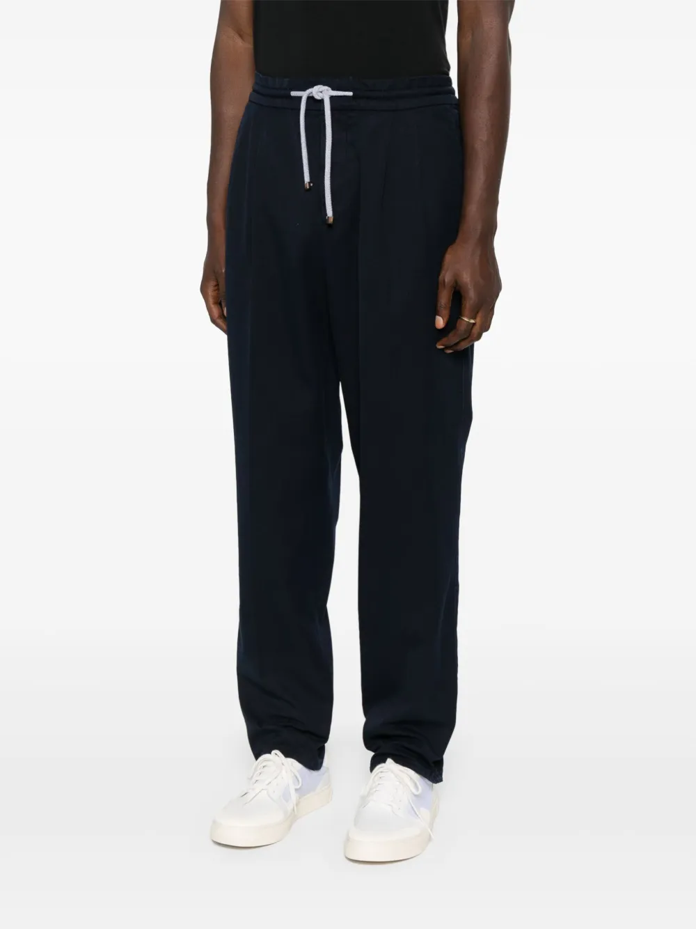 Brunello Cucinelli cotton track pants Blauw