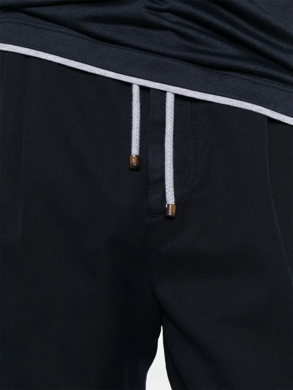 Brunello Cucinelli cotton track pants Blauw