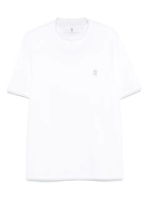 Brunello Cucinelli embroidered-logo T-shirt