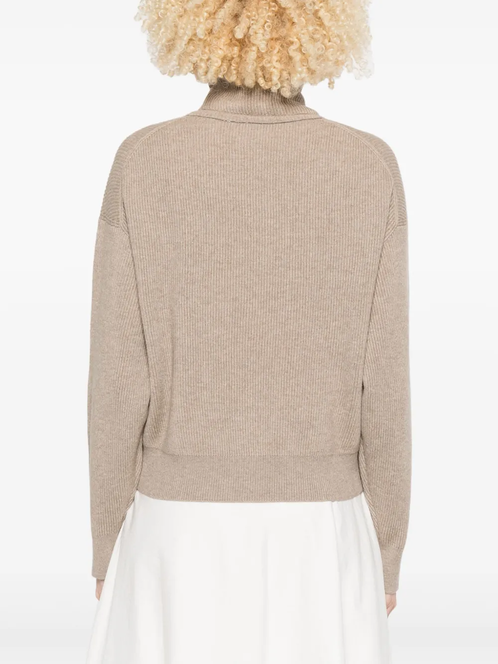 Brunello Cucinelli Trui van scheerwol Beige