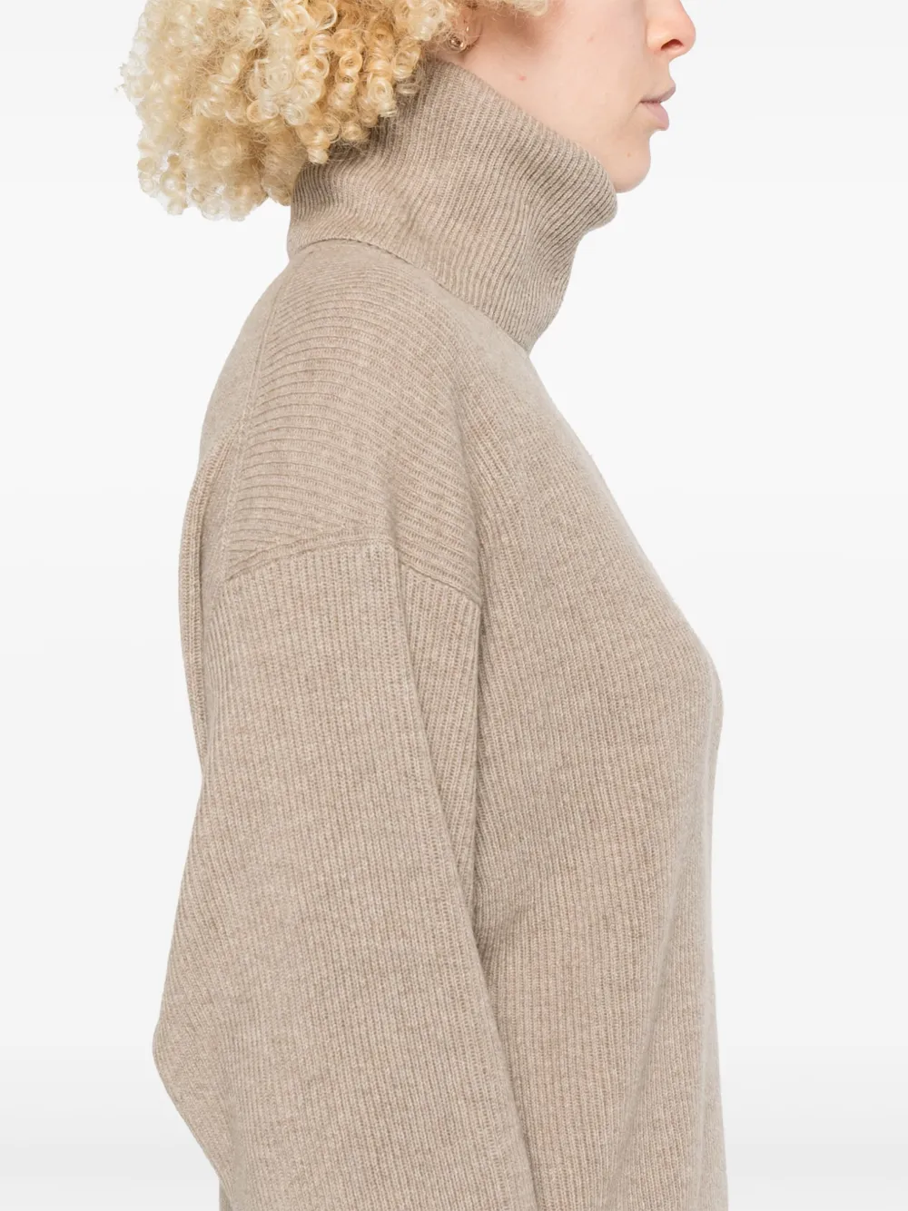 Brunello Cucinelli Trui van scheerwol Beige